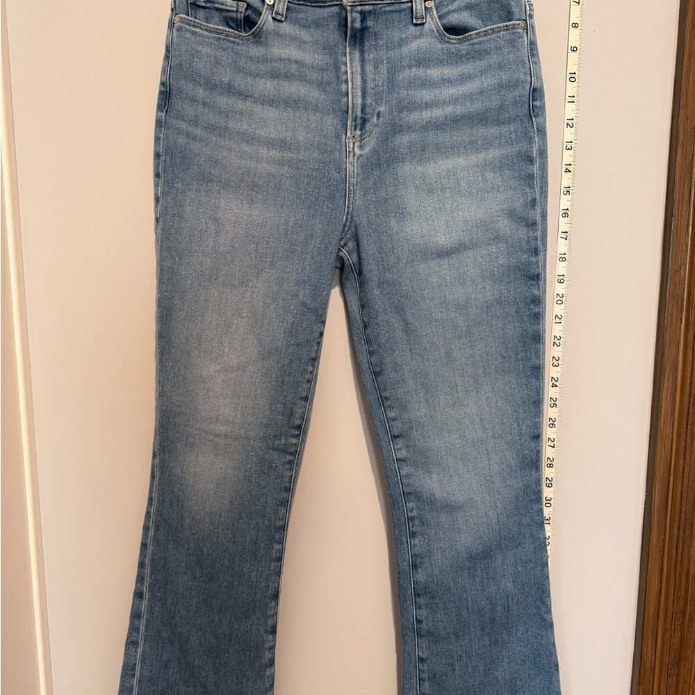 PAIGE Claudine High Rise Light Blue Flare Jeans